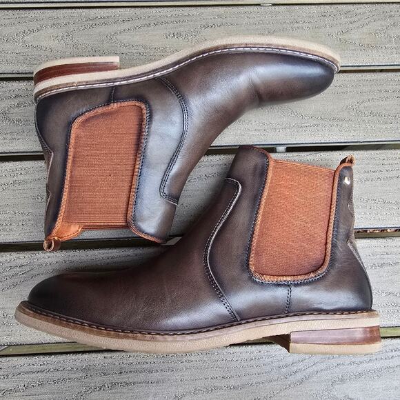 Pikolinos Aldaya Chelsea Boots Size EU41 US 10 - 10.5 Brown Leather Ankle Bootie - Picture 11 of 12